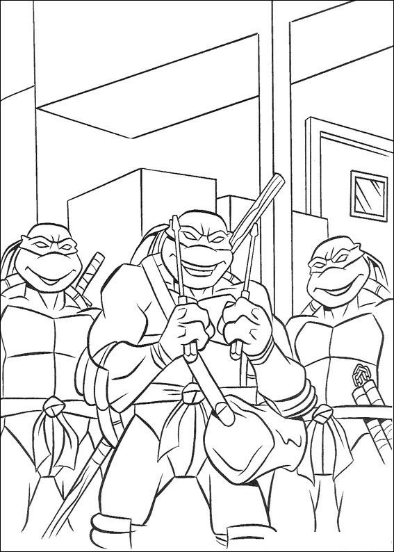 Kids-n-fun.com | Coloring page Ninja Turtles Ninja Turtles
